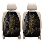 Golden Spiritual Koi Fish Print Car Seat Organizers
