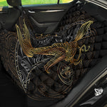 Golden Spiritual Koi Fish Print Pet Car Back Seat Cover