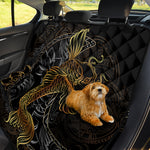 Golden Spiritual Koi Fish Print Pet Car Back Seat Cover