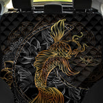 Golden Spiritual Koi Fish Print Pet Car Back Seat Cover