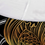 Golden Spiritual Koi Fish Print Sofa Cover