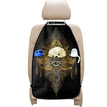 Golden Spiritual Lotus Print Car Seat Organizers