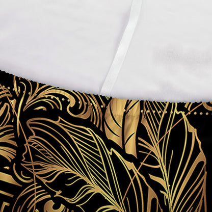 Golden Spiritual Owl Print Sofa Cover
