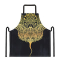 Golden Spiritual Stingray Print Apron