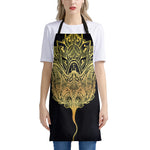 Golden Spiritual Stingray Print Apron