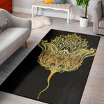Golden Spiritual Stingray Print Area Rug