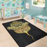 Golden Spiritual Stingray Print Area Rug