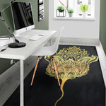 Golden Spiritual Stingray Print Area Rug