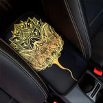 Golden Spiritual Stingray Print Car Center Console Cover
