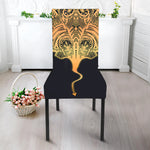Golden Spiritual Stingray Print Dining Chair Slipcover