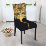 Golden Spiritual Stingray Print Dining Chair Slipcover