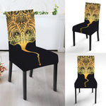 Golden Spiritual Stingray Print Dining Chair Slipcover