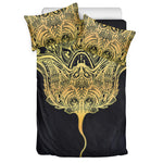 Golden Spiritual Stingray Print Duvet Cover Bedding Set