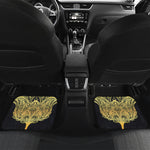 Golden Spiritual Stingray Print Front and Back Car Floor Mats