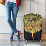 Golden Spiritual Stingray Print Luggage Cover
