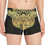 Golden Spiritual Stingray Print Men's Boxer Briefs