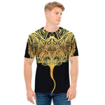 Golden Spiritual Stingray Print Men's T-Shirt