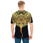 Golden Spiritual Stingray Print Men's T-Shirt