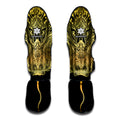 Golden Spiritual Stingray Print Muay Thai Shin Guards