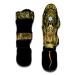 Golden Spiritual Stingray Print Muay Thai Shin Guard