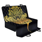 Golden Spiritual Stingray Print Pet Car Back Seat Cover