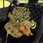 Golden Spiritual Stingray Print Pet Car Back Seat Cover
