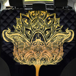 Golden Spiritual Stingray Print Pet Car Back Seat Cover