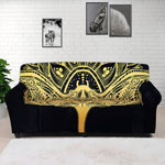 Golden Spiritual Stingray Print Sofa Cover