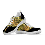 Golden Spiritual Stingray Print White Sneakers