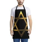 Golden Star of David Print Apron