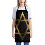 Golden Star of David Print Apron