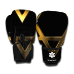 Golden Star of David Print Boxing Gloves