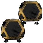 Golden Star of David Print Car Headrest Covers