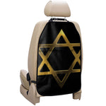 Golden Star of David Print Car Seat Organizers