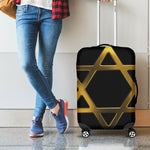 Golden Star of David Print Luggage Cover