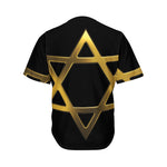 Golden Star of David Print Men's Baseball Jersey