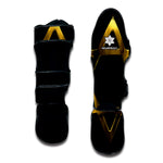 Golden Star of David Print Muay Thai Shin Guard