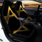 Golden Star of David Print Universal Fit Car Seat Covers