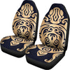 Golden Tribal Sea Turtle Print Universal Fit Car Seat Covers