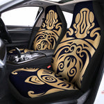 Golden Tribal Sea Turtle Print Universal Fit Car Seat Covers