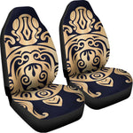 Golden Tribal Sea Turtle Print Universal Fit Car Seat Covers