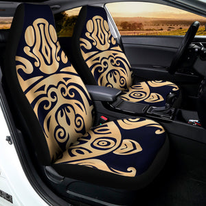 Golden Tribal Sea Turtle Print Universal Fit Car Seat Covers