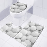 Golf Ball 3D Print 3 Piece Bath Mat Set