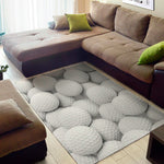 Golf Ball 3D Print Area Rug