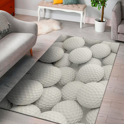 Golf Ball 3D Print Area Rug