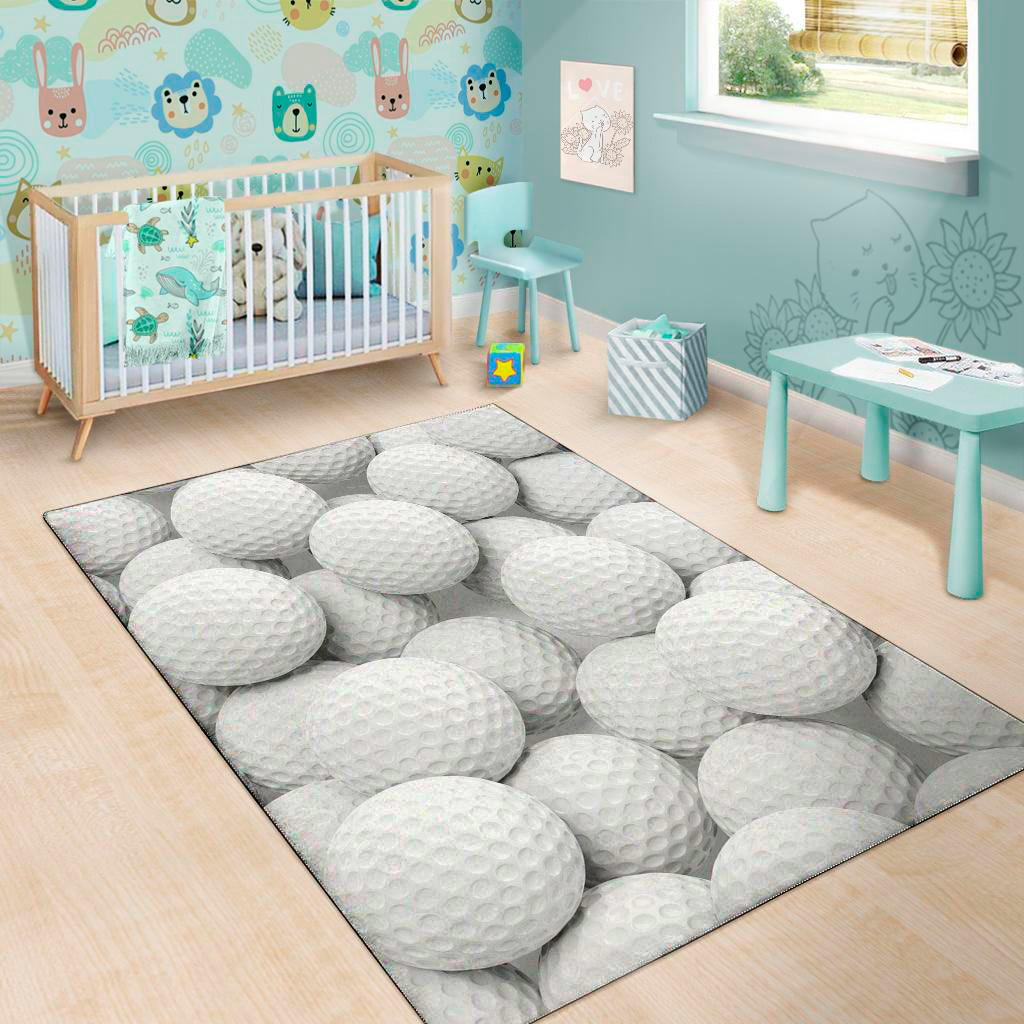 Golf Ball 3D Print Area Rug