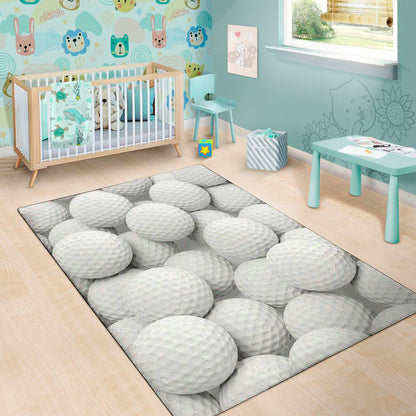 Golf Ball 3D Print Area Rug
