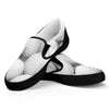 Golf Ball 3D Print Black Slip On Shoes