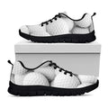 Golf Ball 3D Print Black Running Shoes