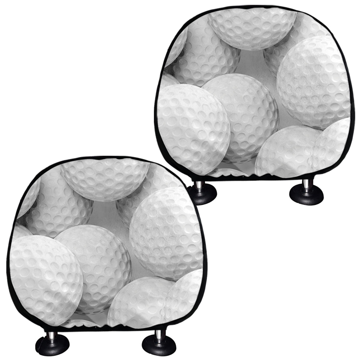 Golf Ball 3D Print Car Headrest Covers